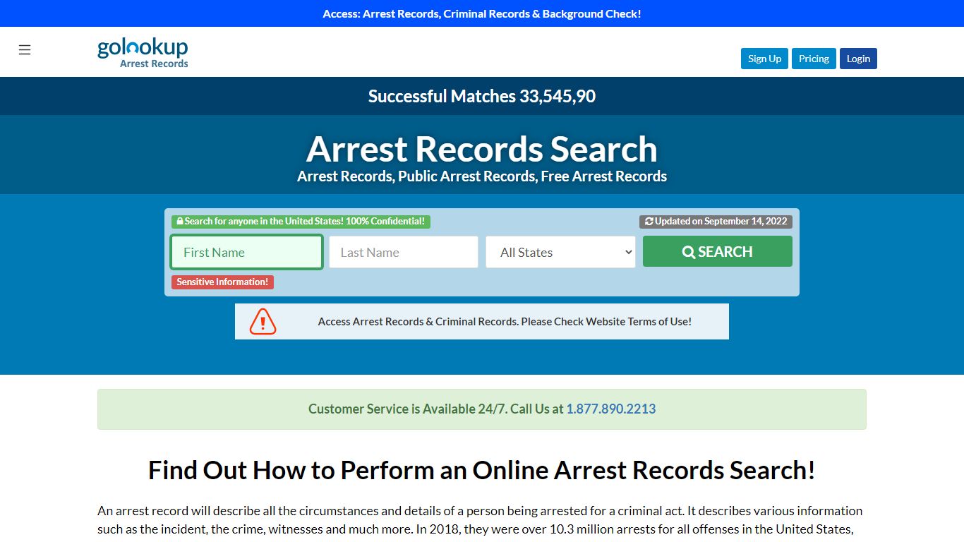 How to Find Arrest Records Online - golookup.com