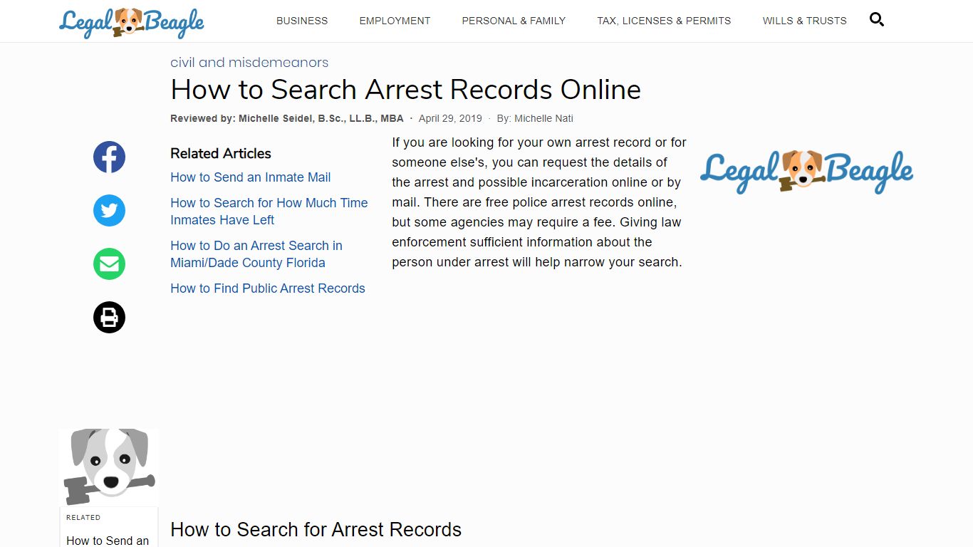 How to Search Arrest Records Online | Legal Beagle