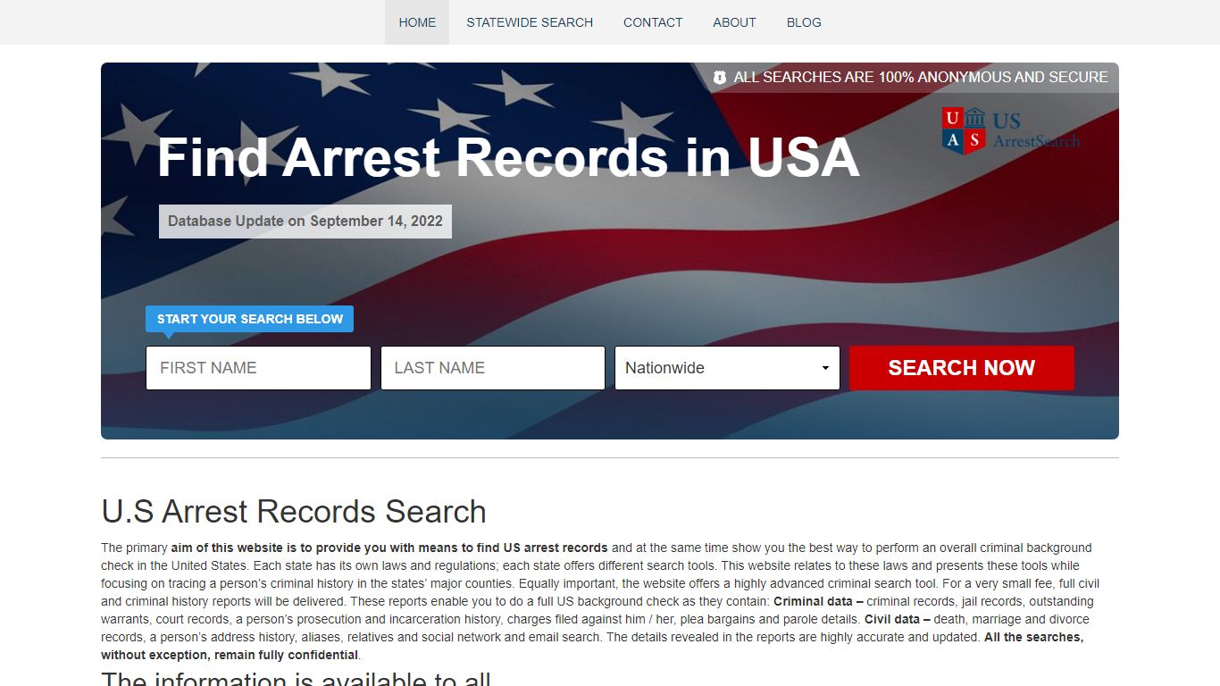 Find Arrest Records in USA